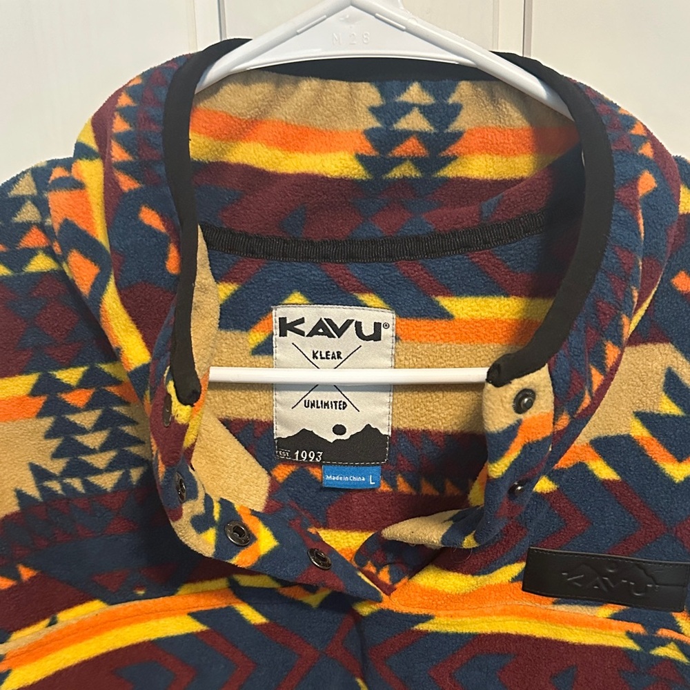 Patterned Fleece Pullover - Multicolor - Picture 2 of 5